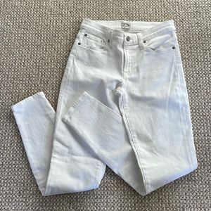 J Crew white skinny jeans